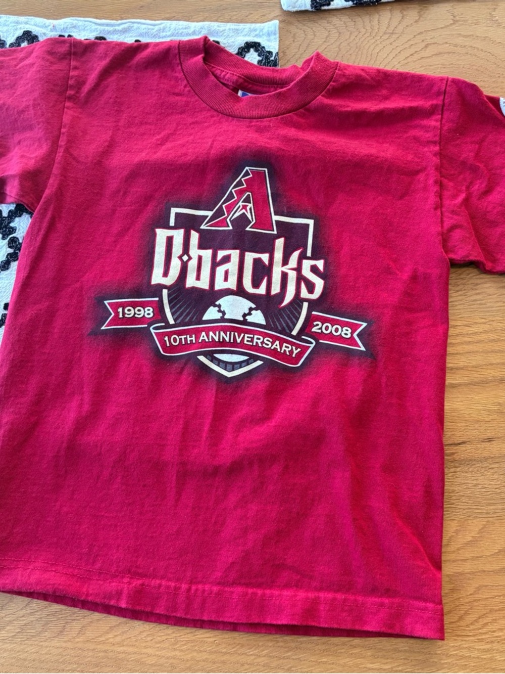 FLAW AZ Dbacks 10th Anniversary MLB team Graphic Tee kids M 10/12